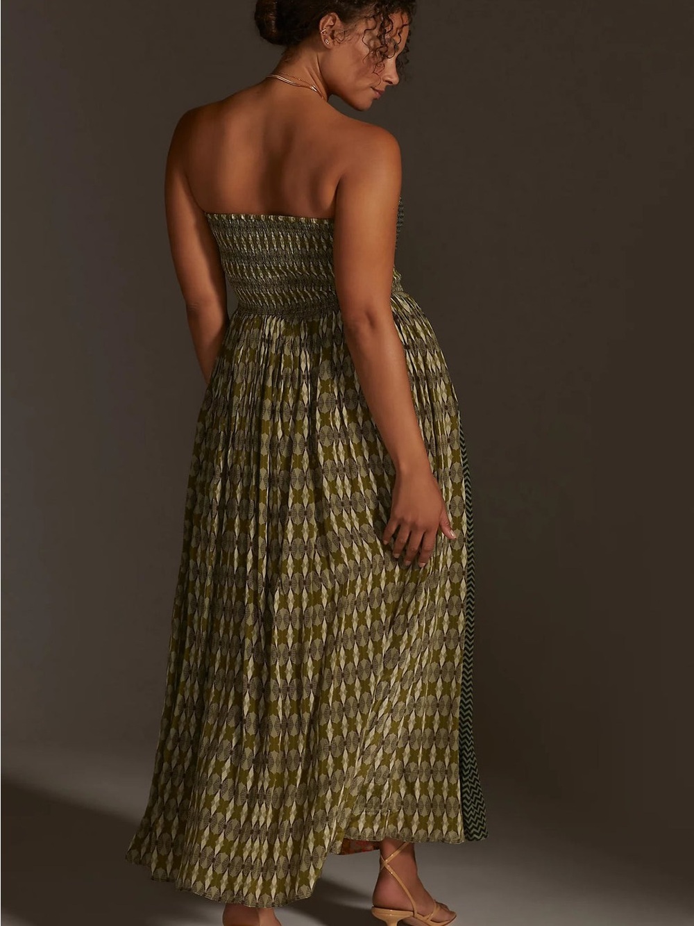 Siddhartha Bansal Sylvan Print Smocked Dress - Picture 2 of 13